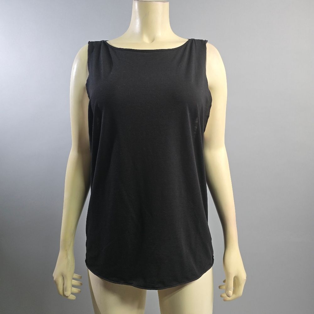Athleta Black Sleeveless Scoop Neck Tank Top